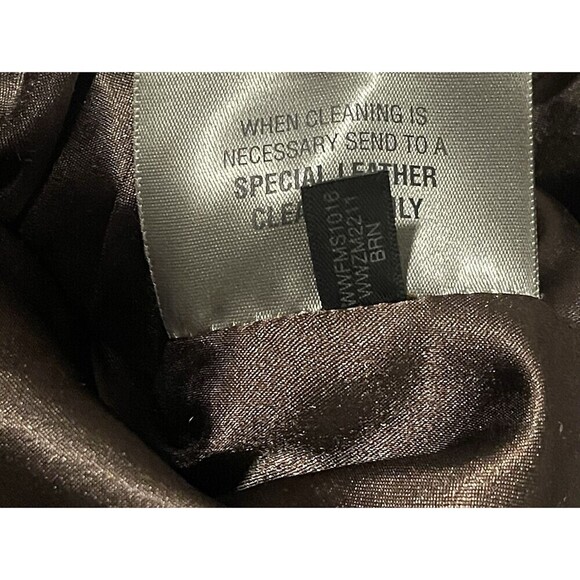 Pelle Studio Womens Vintage Leather Jacket Coat Size L Soft Zipper Sleeve Brown - Picture 8 of 15